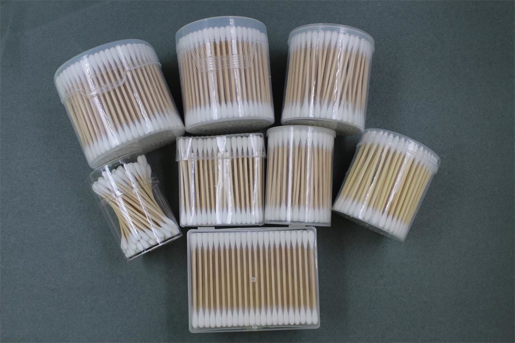 cotton swab with wood, daily cotton bud, wooden stick cotton bud